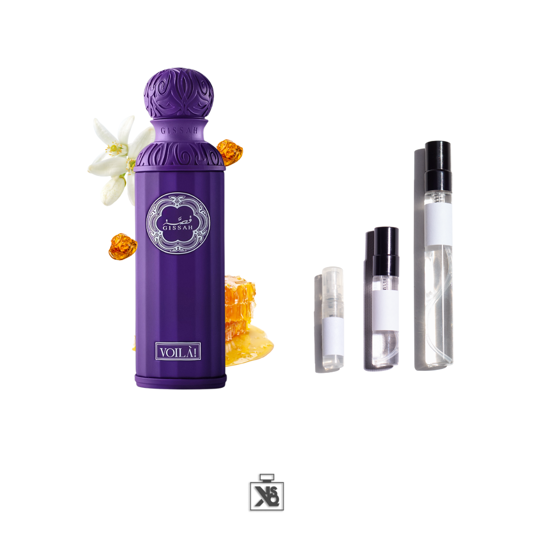 Décant authentique de GISSAH Voila eau de parfum pour femme- 2ml / 5ml / 10ml