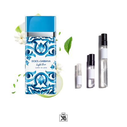 Décant authentique de Dolce&Gabbana Light Blue Capri in Love eau de parfum pour femme - 2ml/5ml/10ml