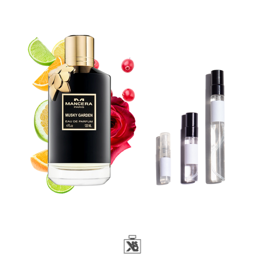 Décant authentique de Mancera Musky Garden eau de parfum pour femme - 2ml / 5ml / 10ml