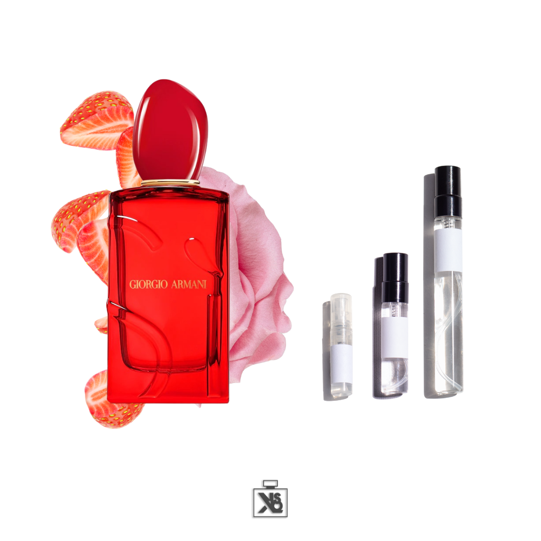 Décant authentique d'Armani Sì Passione Red Musk eau de parfum pour femme - 2ml / 5ml / 10ml