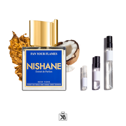 Décant authentique de NISHANE Fan you Flames extrait de parfum mixte - 2ml / 5ml / 10ml