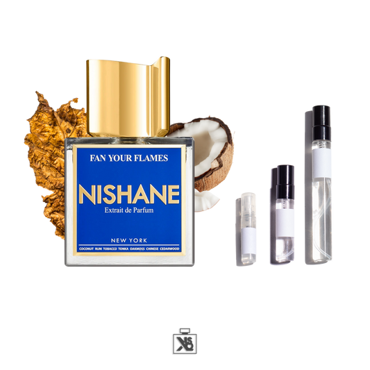 Décant authentique de NISHANE Fan you Flames extrait de parfum mixte - 2ml / 5ml / 10ml