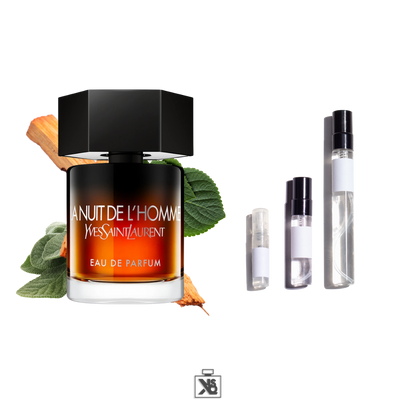 Décant authentique de Yves Saint Laurent La nuit de l'homme eau de parfum - 2ml / 5ml / 10ml