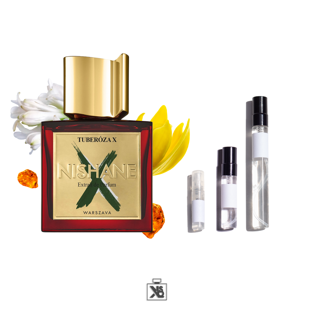 Décant authentique de NISHANE TUBERÓZA X extrait de parfum mixte - 2ml / 5ml / 10ml